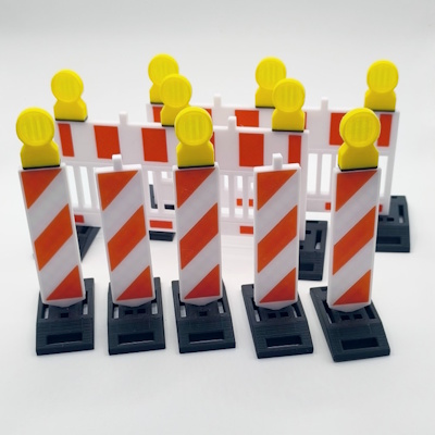 3D-gedruckte Absperrung